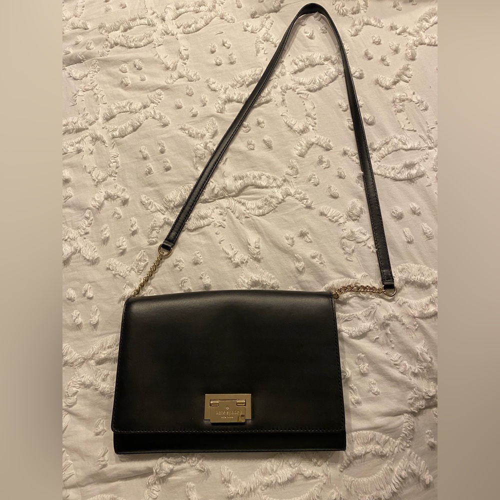 Kate spade black clutch bag